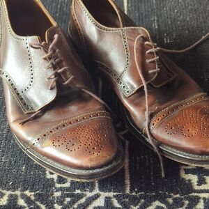 Pronto Uomo Dark Brown Leather Oxfords